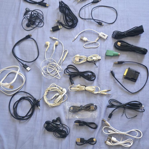 Various charging cables and accessories