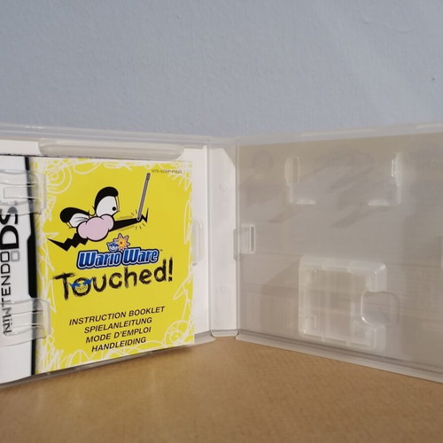 Wario Ware Touched empty case with manuals for Nintendo DS