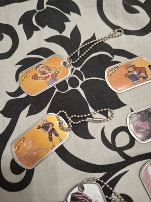 Vintage Y2K dog tags set of 11 metal pendants