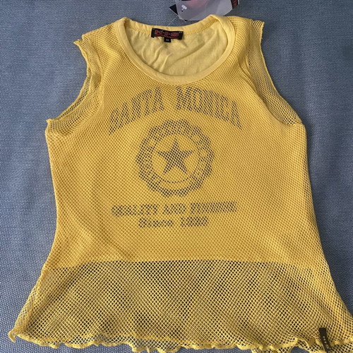 Abercrombie & Fitch yellow mesh top, size M and XL