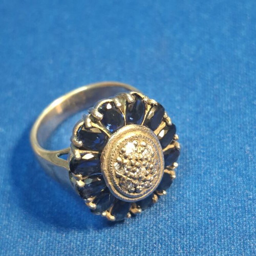 Silver ring with 925 stamp, new, adjustable sizes