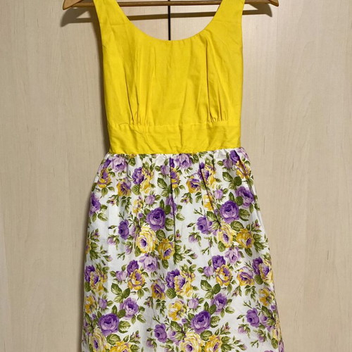 Intro Costume Dress new, colorful summer cotton with floral skirt