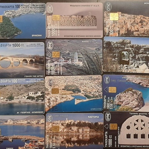 Collectible phone cards pack of 18, like new