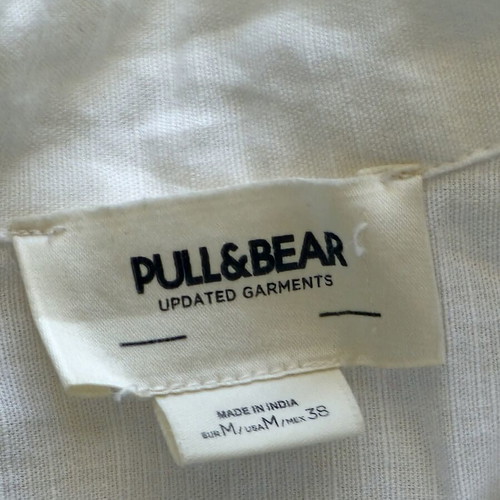 Pull & Bear white shirt like new, size M