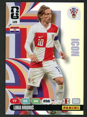2026 Panini World Cup Adrenalyn XL #120 Modric Icons pack like new