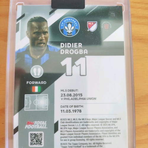 Topps Total Football Didier Drogba collectors card like new, 2/10