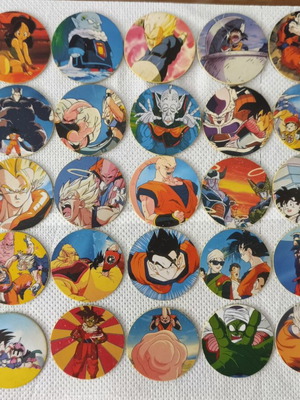 Dragonball Z tags used, pack of 61
