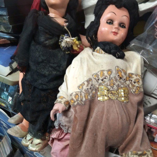 Vintage dolls used, pack of 10 in poor condition