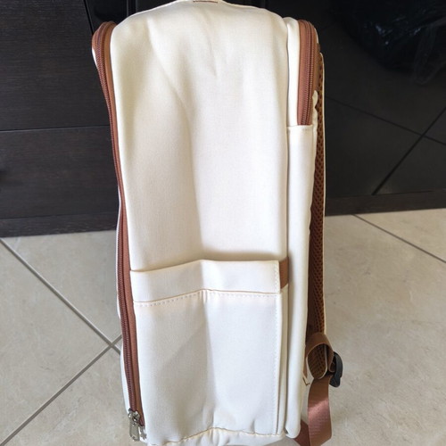 Backpack new, beige color