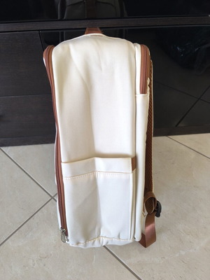 Backpack new, beige color