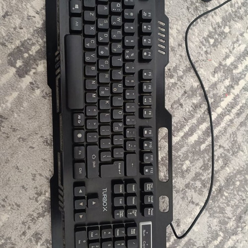 Horus II RGB keyboard and Turbo X mouse used, wired
