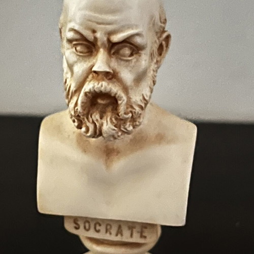 Socrates figurine, 8cm, solid material
