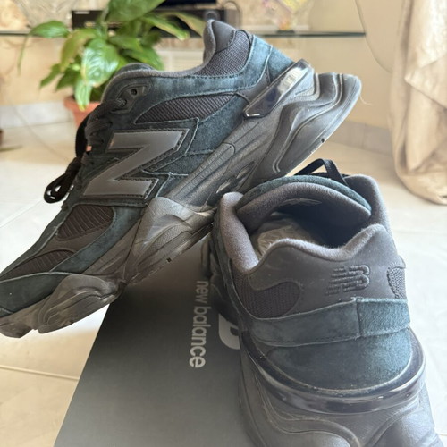 New Balance 9060 sneakers, size 44.5, black