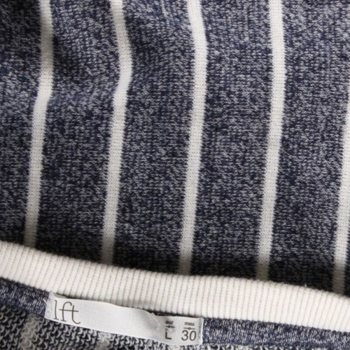 Lefties striped crop top like new, gray and white, size L