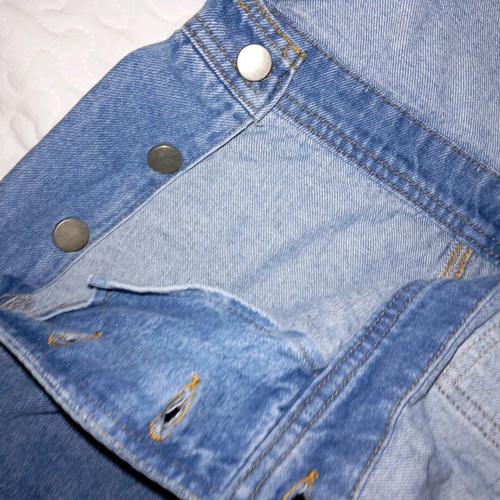 Asos denim midi wrap denim salopette large used, blue