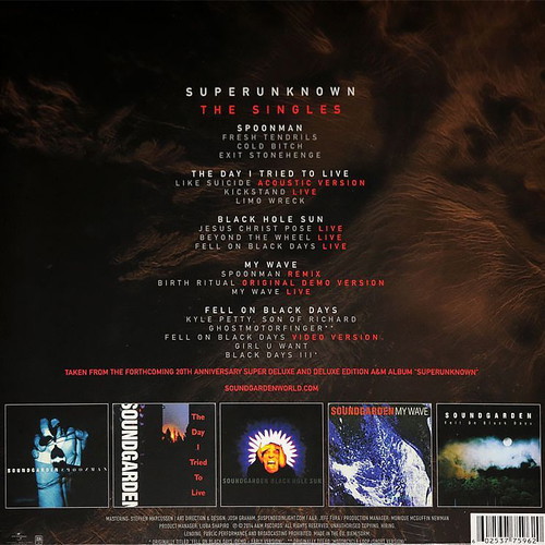 Soundgarden Superunknown The Singles 2014 Limited Edition 5x10" Vinyl Box Set New