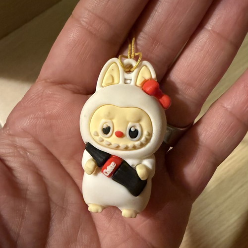 Labubu Coca Cola figure keychain