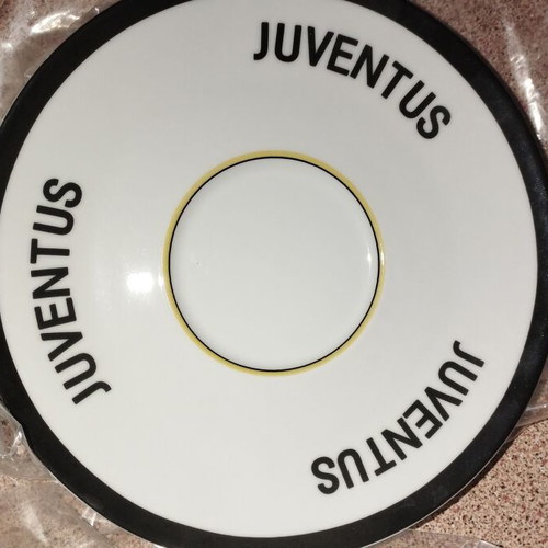 Juventus large cup with saucer like new, authentic