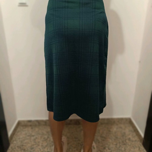 Midi wrap skirt used, blue and green, size M