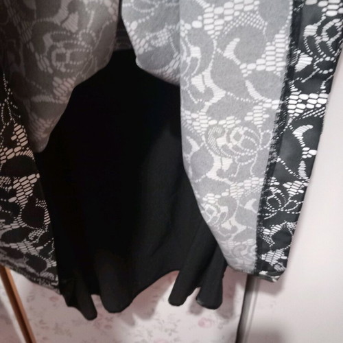 So Fabulous sleeveless dress in black and white tones like new