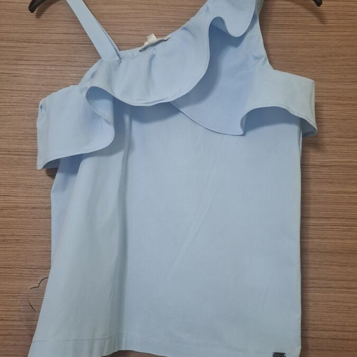 Mexx sleeveless blouse for girls like new, size 152 cm, blue