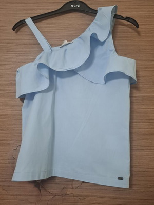 Mexx sleeveless blouse for girls like new, size 152 cm, blue