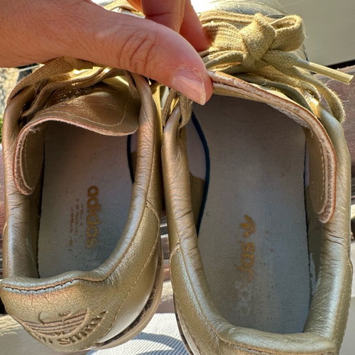 Adidas Stan Smith new bold sneakers size 36 2/3, like new, gold leather