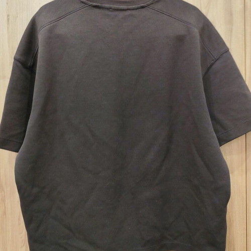 Zara brown oversized short-sleeve sweatshirt T-shirt, size L