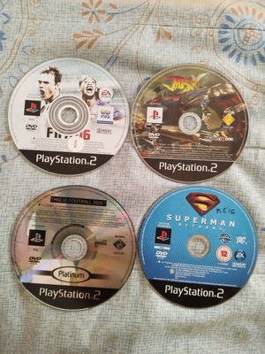 PlayStation 2 original game CDs used, pack of 4