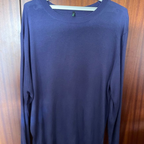 Benetton spring thin sweater XL blue like new