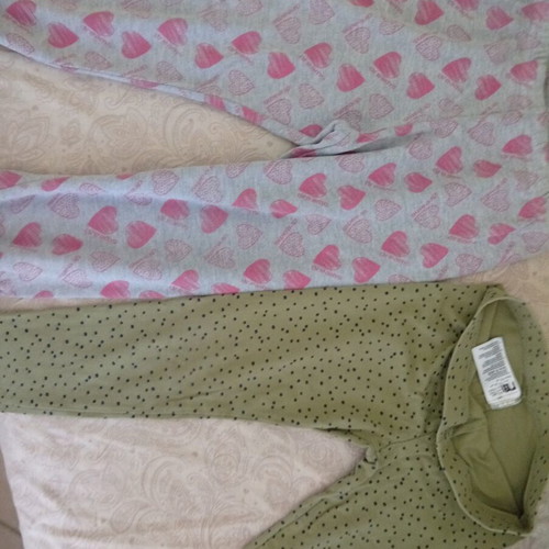 Mothercare girls' leggings set, grey and green, size 4-6 years