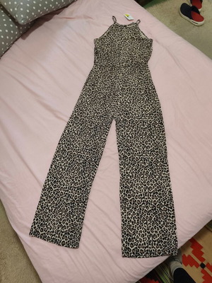 Leopard print one-piece new, brown, size S/M