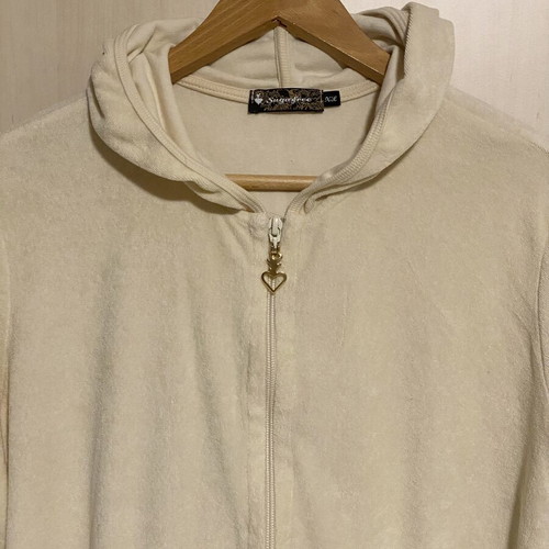 SugarFree cotton dress and hoodie set beige like new