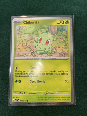 Pokémon TCG Chikorita Cosmos Holo new