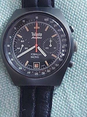 Tabatip Shadow Formula1 Racing men's mechanical chronograph watch