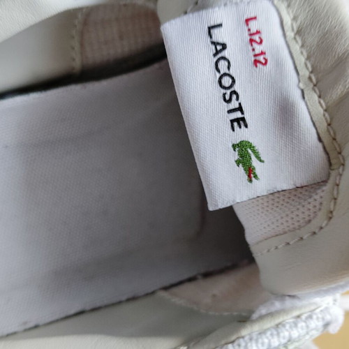 Lacoste men's sports sneakers used, size 42, white