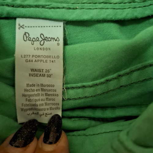 Pepe Jeans Flared Pants green, like new, size 26