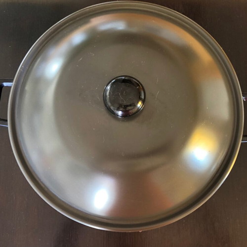 Philips electric wok pan used with free Nicer Dicer vegetable cutter