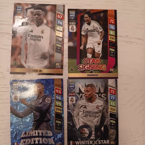 Adrenalyn XL 2025 PANINI FIFA 365 Real Madrid Cards like new