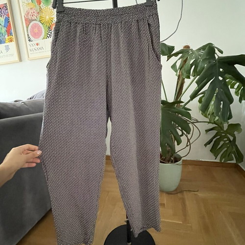 Badila loose summer pants like new, black and multicolor