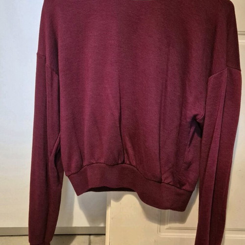 Cropped sweatshirt Bershka red like new, size M