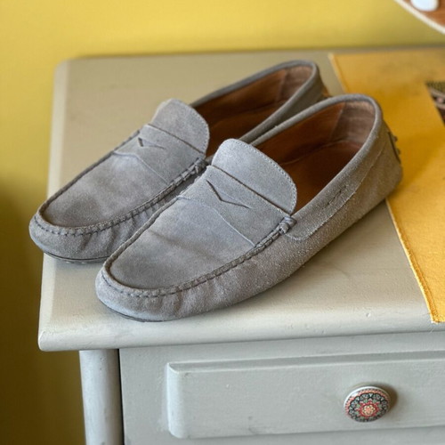 Massimo Dutti moccasins used, gray, sizes 44.5-45.5