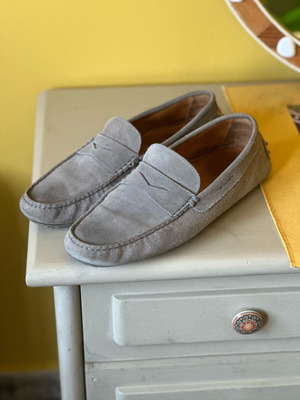 Massimo Dutti moccasins used, gray, sizes 44.5-45.5