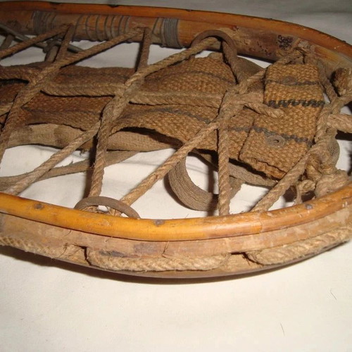 Handmade antique snowshoes from Northern Greece used