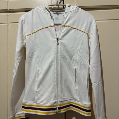 Guess jacket medium like new, white and red