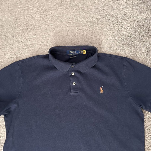 Polo Ralph Lauren Polo Pony-embroidered shirt L used, blue