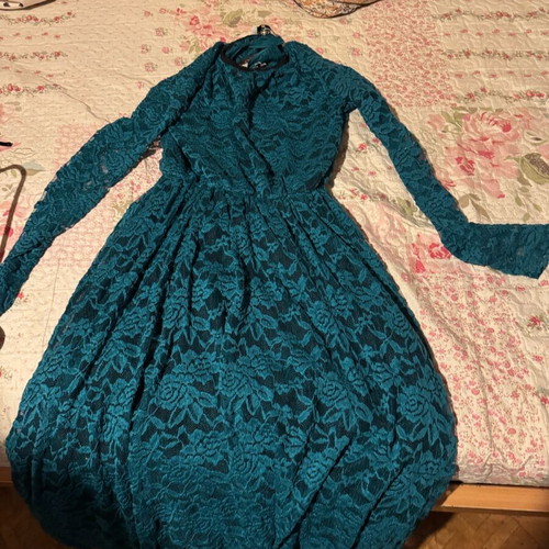 Shine dress used, petrol color, size S