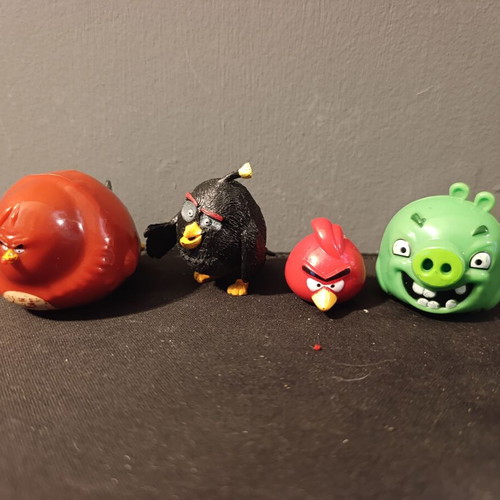 Angry Birds figure set used with wheels and accessories