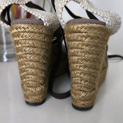 Castaner platforms used beige with brown laces size 37