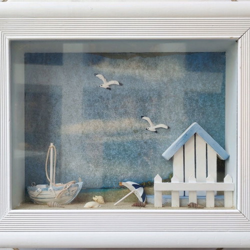 Decorative wall frame used with sea theme